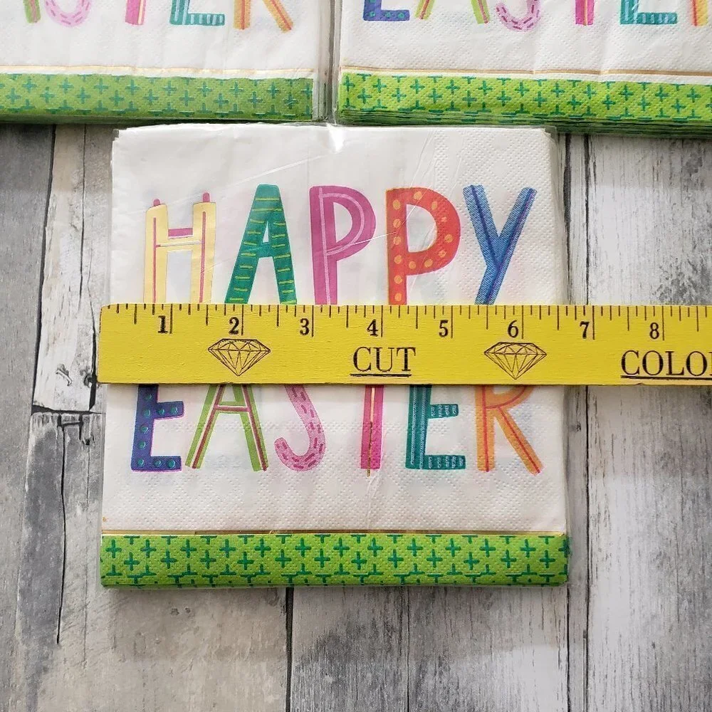 NWT - 3 Packages Happy Easter Paper Napkins - (each package 18 count)